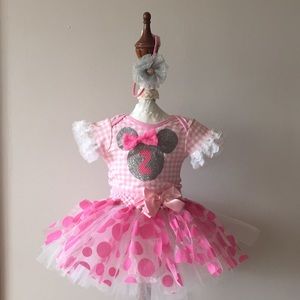 Minnie Mouse 2nd Birthday Onesie Only-Reserved